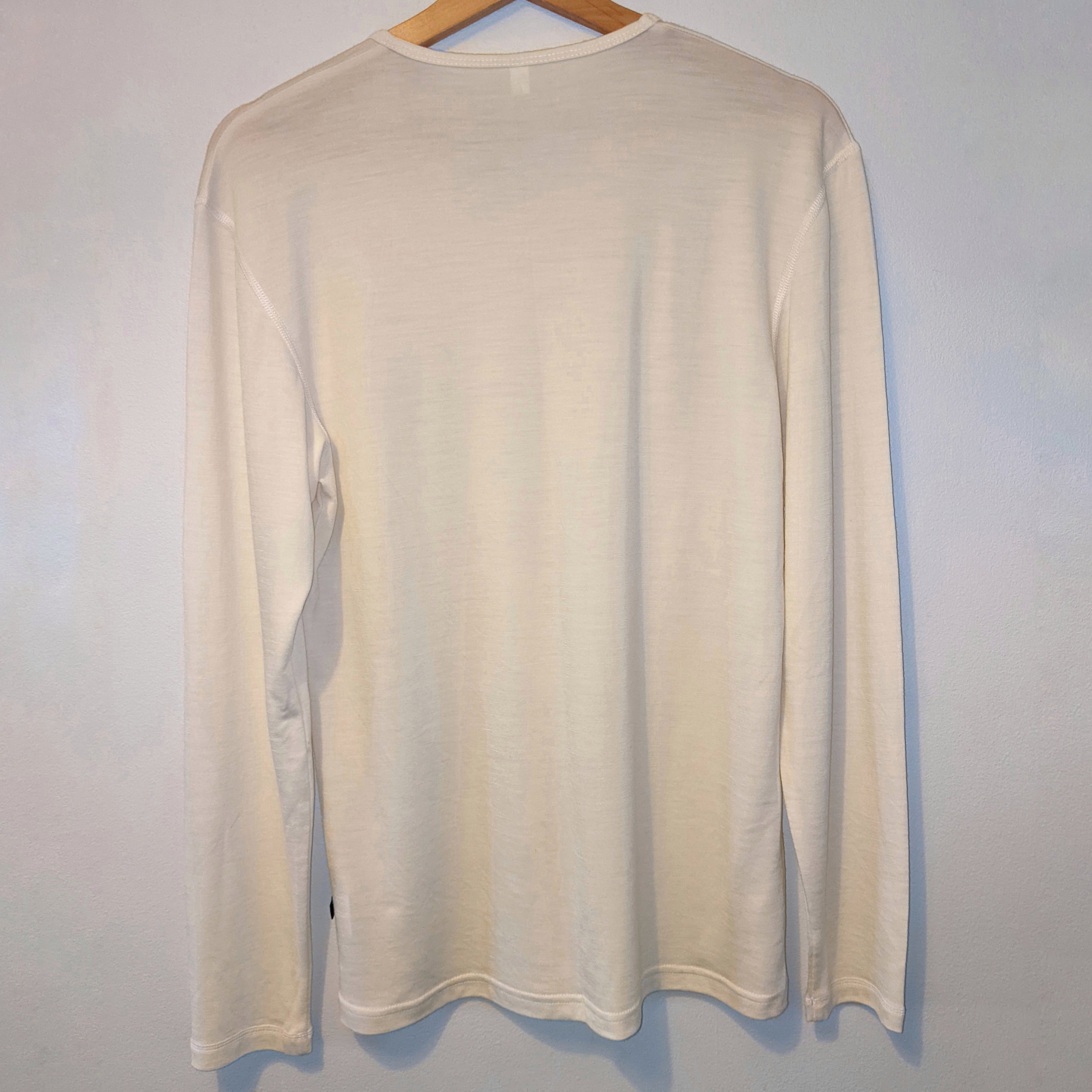 Mens plain white clearance long sleeve t shirt