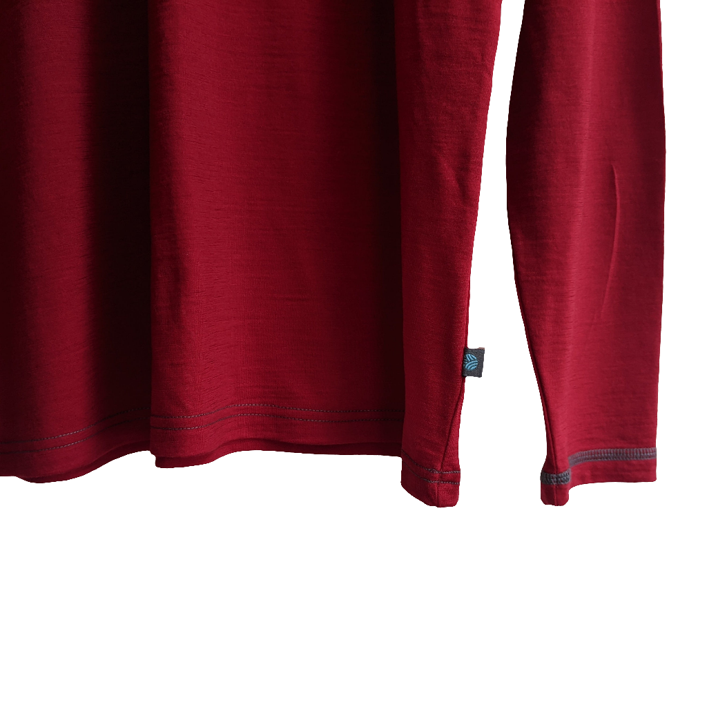 Red Chilli Long Sleeved Merino Wool Mens Top