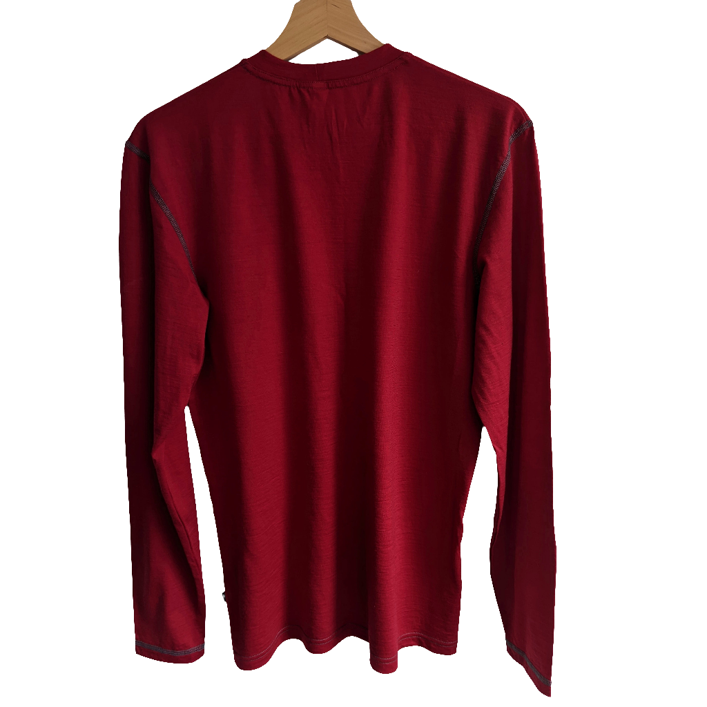 Red Chilli Long Sleeved Merino Wool Mens Top